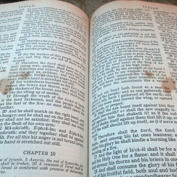 Vintage Holy Bible King James Version Leather Cover 12X8" Illustrated By Old Mas - Picture 6 of 12